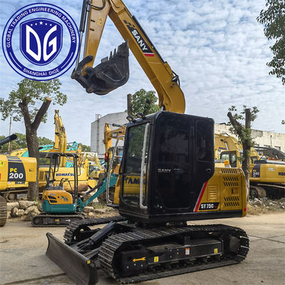 Sany SY75C 7.5 tonnellate Used Crawler Excavator con sistema di raffreddamento avanzato