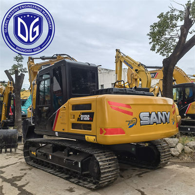 Usato Sany SY135 13,5 tonnellate Escavatore idraulico Scelta di modalità operative multiple