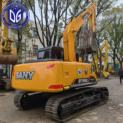 Sany SY155 15.5T Used Crawler Excavator Sistema di alimentazione efficiente ed energetico