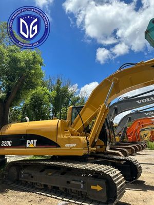 Motore ad alta coppia 320C Usato Caterpillar 20t escavatore con buon sistema idraulico
