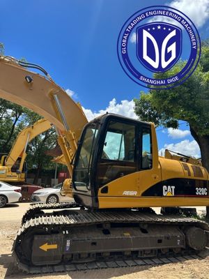 Motore ad alta coppia 320C Usato Caterpillar 20t escavatore con buon sistema idraulico