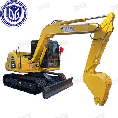7 tonnellate Piccolo escavatore Komatsu PC70 risparmio di carburante risparmio di lavoro arma