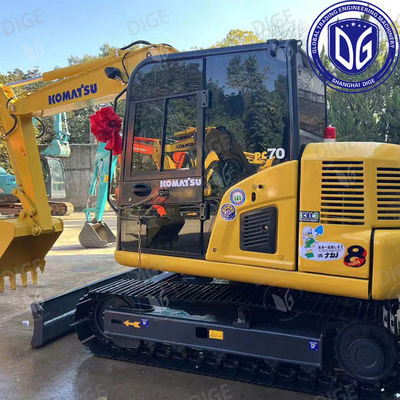 7 tonnellate Piccolo escavatore Komatsu PC70 risparmio di carburante risparmio di lavoro arma