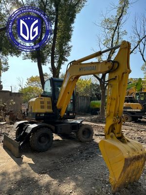 Hyundai Used Wheel Excavator 60w-7,6Ton Piccolo Escavatore Idruralico, 10 Unità Disponibili Ora