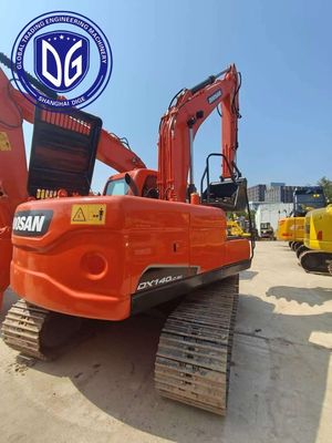 DX140 di design compatto Usato escavatore Doosan conveniente, controllo automatico