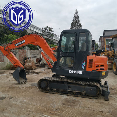 DH55 Mini Used Doosan Excavator Used Hydraulic Crawler