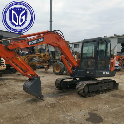 Miniescavatore Doosan DH55 usato da 5,5 tonnellate di buona qualità a buon prezzo pronto per la vendita