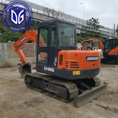 Miniescavatore Doosan DH55 usato da 5,5 tonnellate di buona qualità a buon prezzo pronto per la vendita