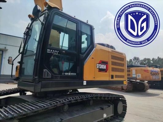 Sany SY305 Excavator idraulico usato di 30,5 tonnellate, grandi attrezzature da costruzione in vendita