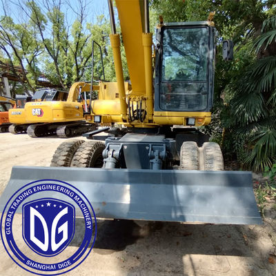 Origine Giappone PC150W Used Komatsu Wheel Excavator PC150W Excavator Usato Komatsu Hydraulic Excavator PC150W