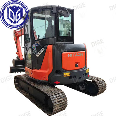 Origine Giappone ZX55 Escavatore usato Hitachi ZX55 Escavatore a striscia di seconda mano Hitachi Escavatore idraulico ZX55
