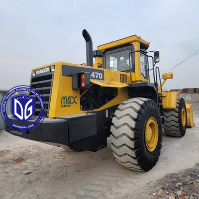 Caricatore frontale Komatsu WA470-3 Caricatore usato attrezzature di costruzione per ingegneria mineraria di grandi dimensioni
