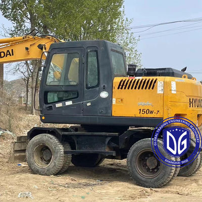 Splendid Used Hydraulic Excavator Hyundai 150W Wheel Excavator Trazione superiore