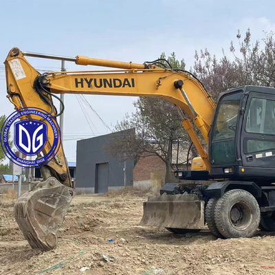 Splendid Used Hydraulic Excavator Hyundai 150W Wheel Excavator Trazione superiore