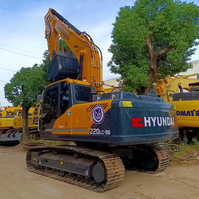 Escavatori di 20 tonnellate di marca coreana Hyundai 220LC-9S Escavatori usati per le attrezzature da costruzione Hyundai
