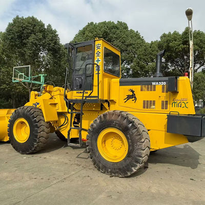 Caricatore della marca giapponese Komatsu WA320 Caricatore usato per le attrezzature da costruzione Komatsu