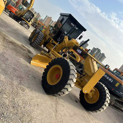 Forma idraulica di guida Caterpillar Grader 140h 14677kg Peso della macchina per la classificazione accurata della strada