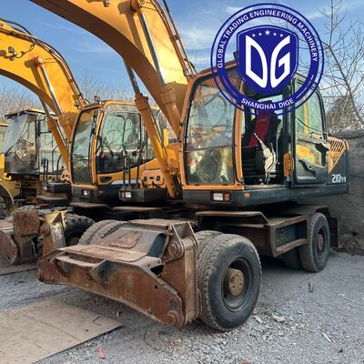 Escavatore gommato Hyundai 210W-9 usato in vendita | Efficiente e pronto per l'esportazione