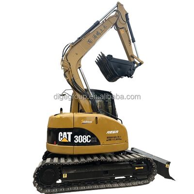 Escavatore Caterpillar 308C da 8 tonnellate usato in stock a prezzo conveniente Vendita calda in buone condizioni Escavatore potente di seconda mano in vendita